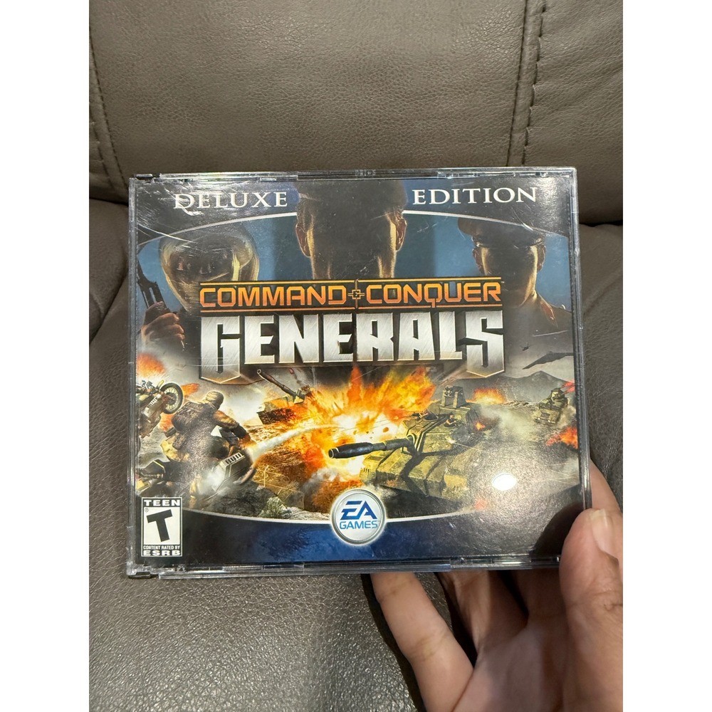 Command & Conquer Generals Deluxe Edition PC 2003 4-Disc Set Zero Hour Expansion
